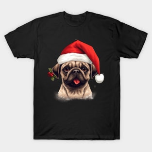 pug Christmas T-Shirt